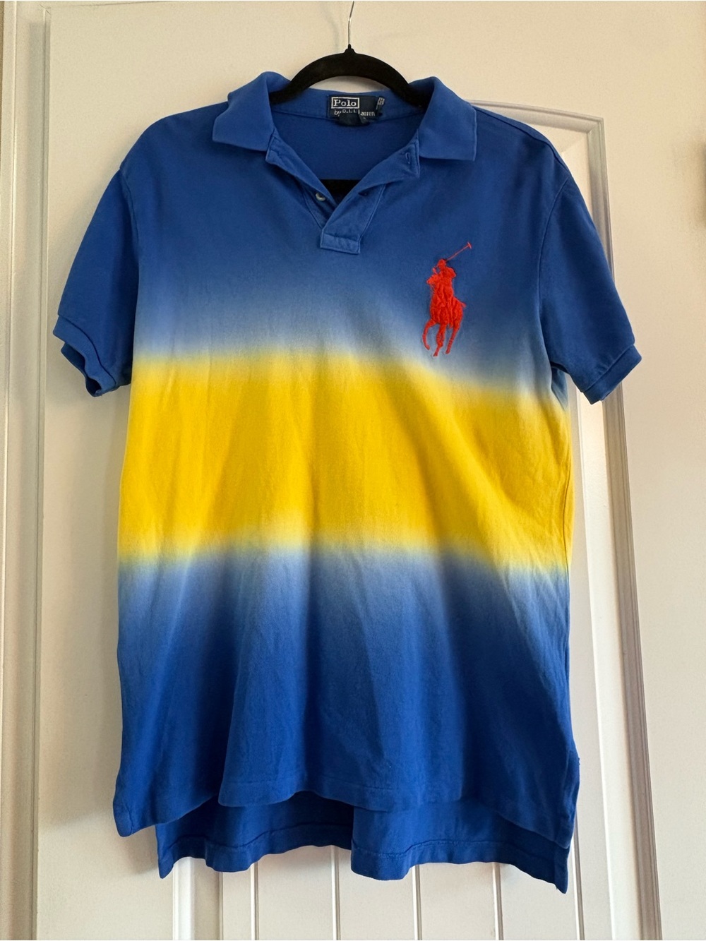 Ralph Lauren Men’s Blue, Yellow & Red Gradient Polo